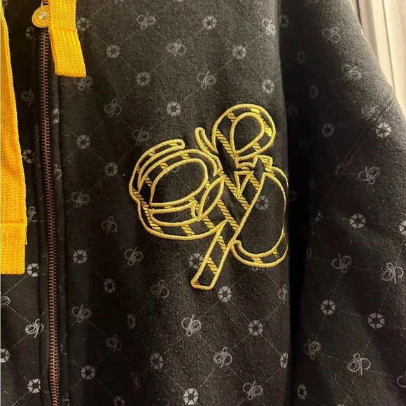 Vintage 2000s South Pole All over logo hoodie zippered pockets Mens Large - Picture 3 of 10